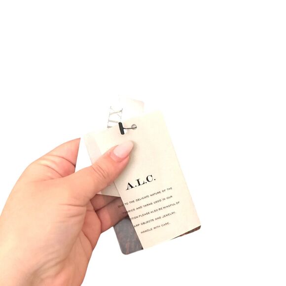 NEW NWT ALC Kade Floral Smocked Silk Mini Skirt Pink Sz 8 - Picture 3 of 5